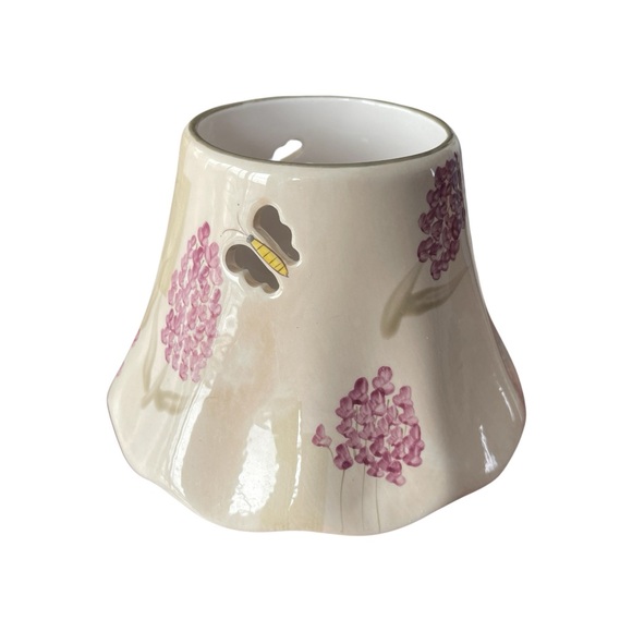 Home Interiors Lavender Fields & Butterflies Candle Shade Topper - Picture 2 of 7